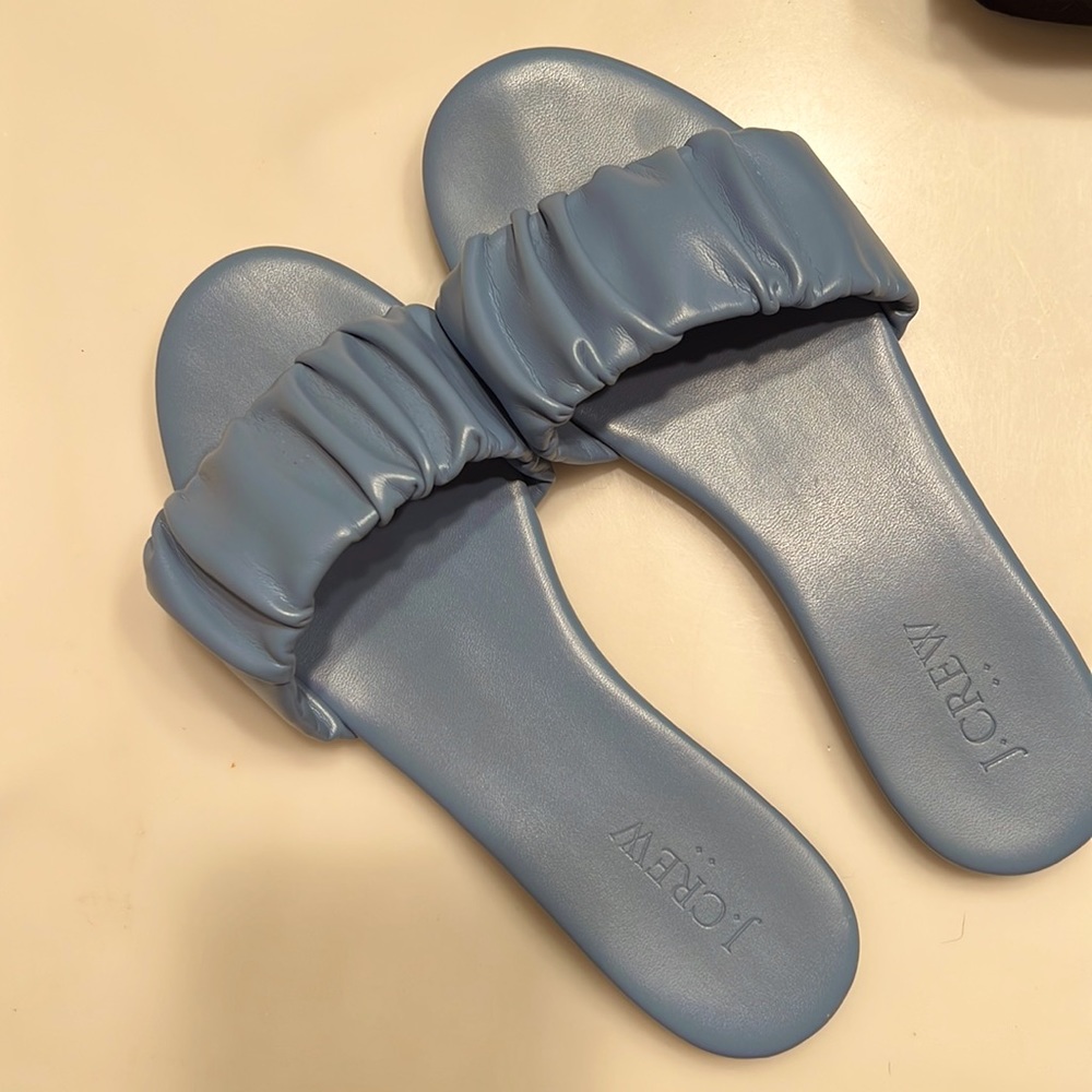J. Crew scrunch slides